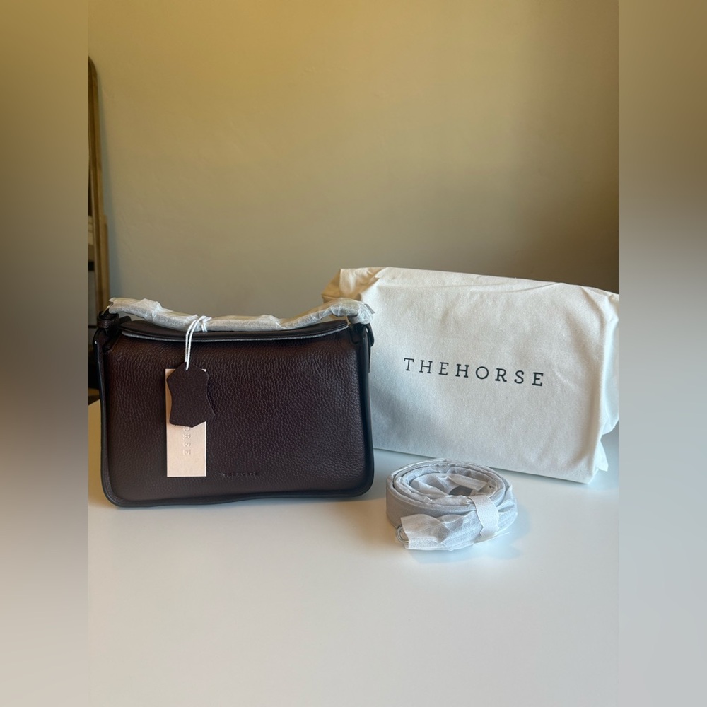 NWT The Horse Clementine bag, Coffee Pebbled Leather